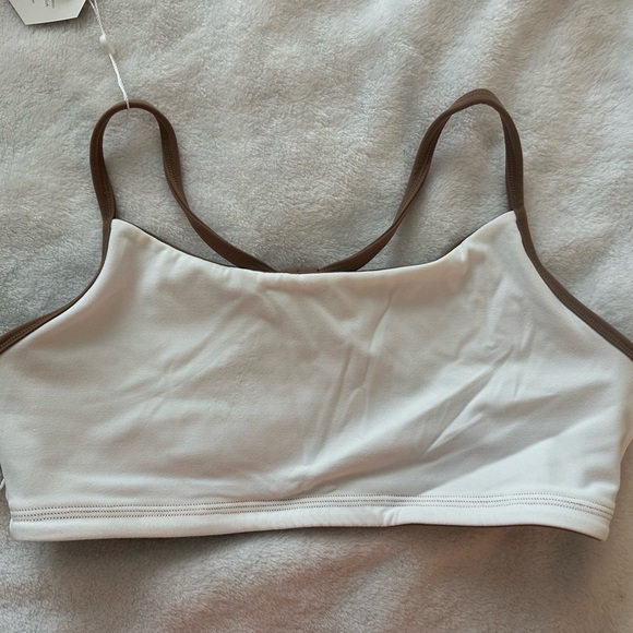 Buffbunny - Reversible Sports Bra - Cocoa/White lg - Picture 3 of 5